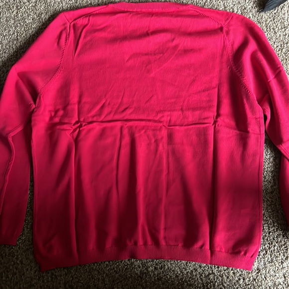 ‼️FINAL PRICE‼️ Mens Devon & Jones vnecksweater in red - Picture 3 of 4